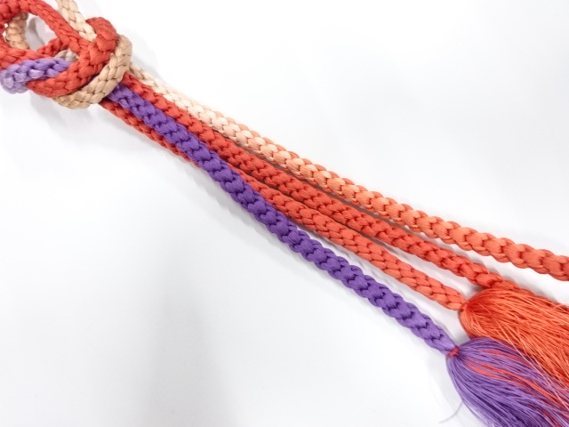 正絹　手組帯締め